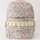 YELLOW FLORAL RUFFLE BACKPACK