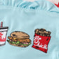 Red stripe chick fil a embroidery girl bubble