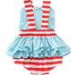 Red stripe chick fil a embroidery girl bubble