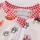 Go Dawgs print boy romper-Georgia