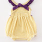 Purple gold GEAUX embroidery girl bubble
