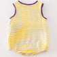 Purple gold GEAUX embroidery boy bubble