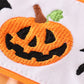 Orange halloween embroidery plaid boy jonjon