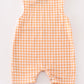 Orange halloween embroidery plaid boy jonjon