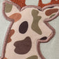 Green camouflage deer applique boy bubble