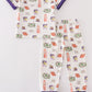 Purple geaux tiger boy pajamas set