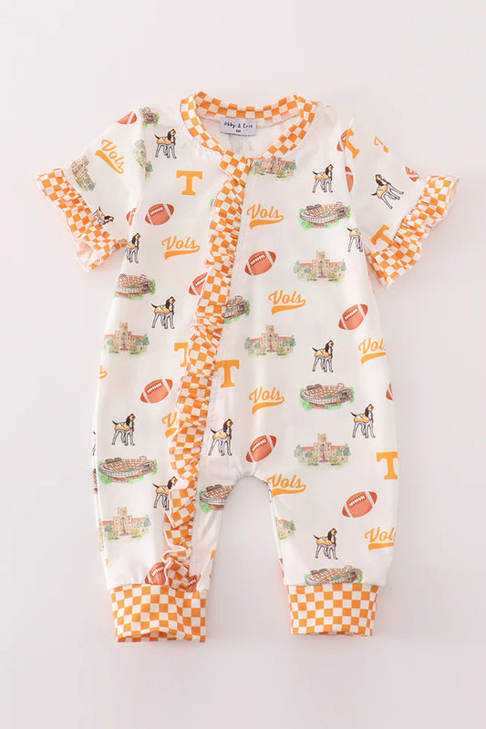 Tennessee football baby girl romper