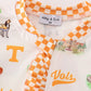 Tennessee football baby girl romper