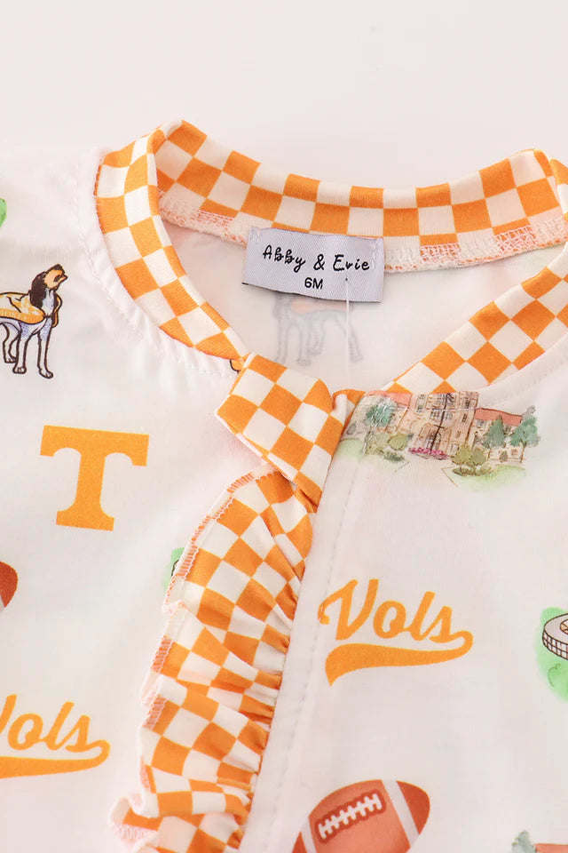 Tennessee football baby girl romper