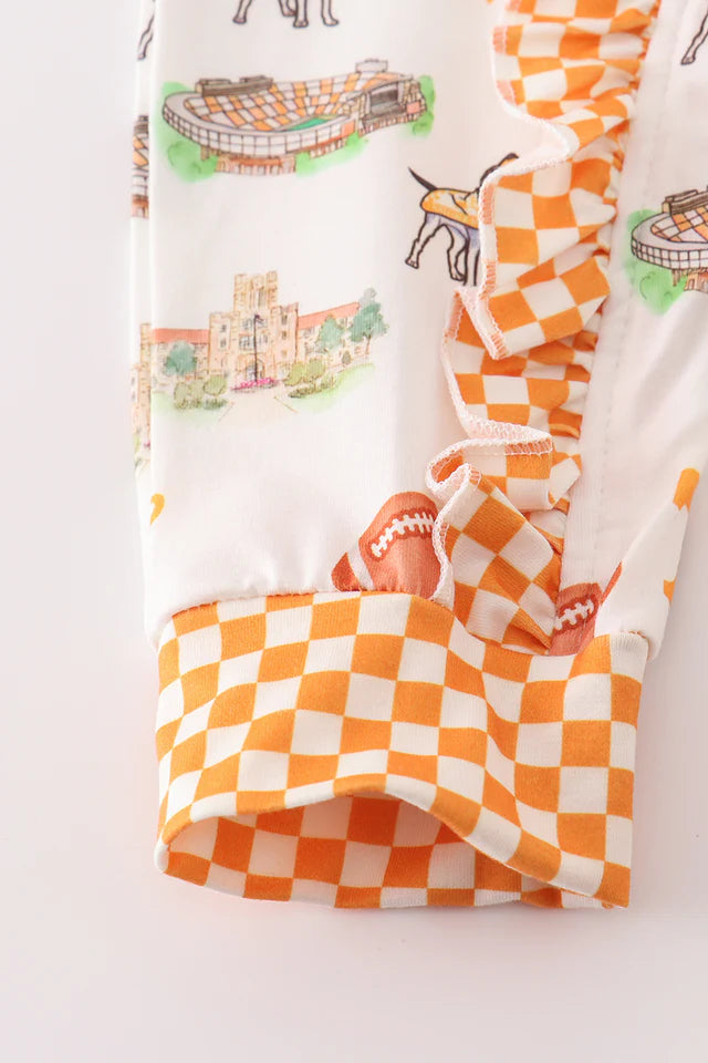 Tennessee football baby girl romper