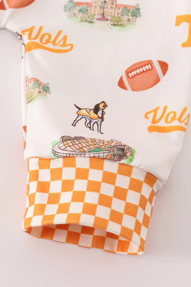 Tennessee football baby girl romper