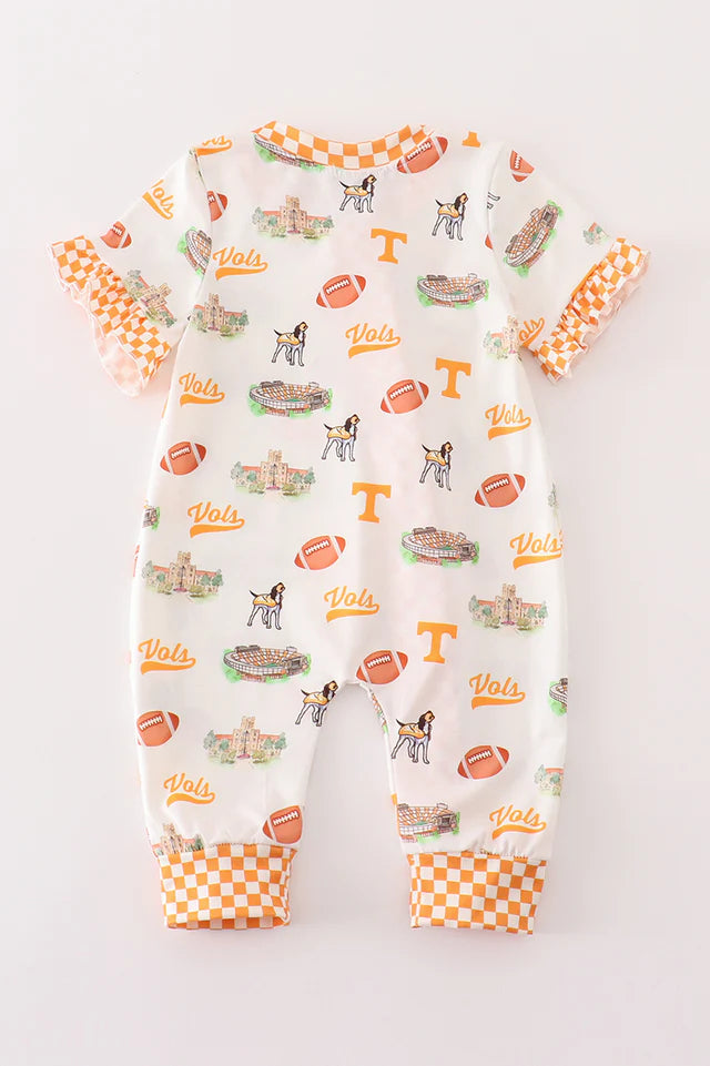 Tennessee football baby girl romper
