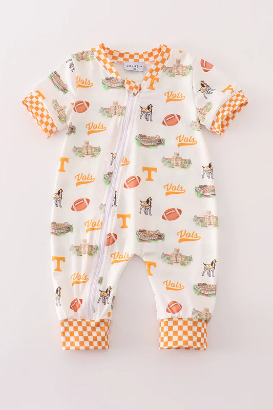 Tennessee football baby boy romper