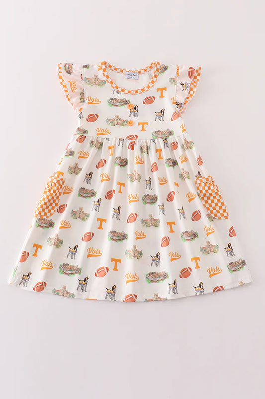 Tennessee football baby girl dress