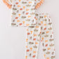 Tennessee football baby girl pajamas set