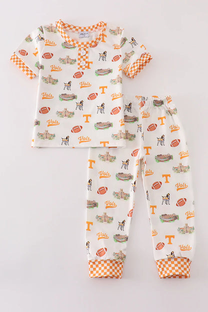 Tennessee football baby boy pajamas set
