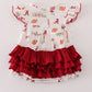 Maroon roll tide football girl bubble