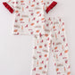 Maroon roll tide football girl set