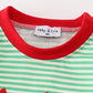 Green christmas grinch embroidery boy romper