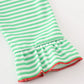 Green christmas grinch embroidery girl dress
