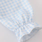 Navy nativity embroidery gingham girl bubble