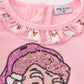 Pink Christmas Santa Claus sequin girl romper