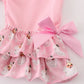 Pink Christmas Santa Claus sequin girl romper