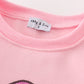 Pink Christmas Santa Claus sequin mom & me sweatshirt