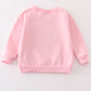 Pink Christmas Santa Claus sequin mom & me sweatshirt