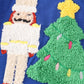 Blue christmas nutcracker french knot boy bubble