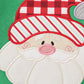 Green santa claus applique boy top