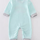 Blue valentine truck heart applique boy romper