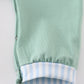 Green Valentine puppy embroidery boy romper