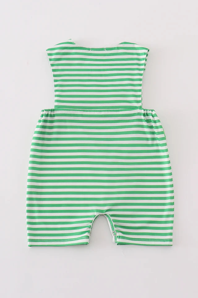 Green stripe lucky charm french knot boy jonjon