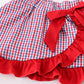 Red ole miss embroidery girl skort set