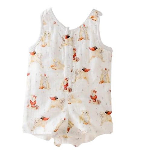Mississippi Bulldog Organic Muslin GameDay Shortall
