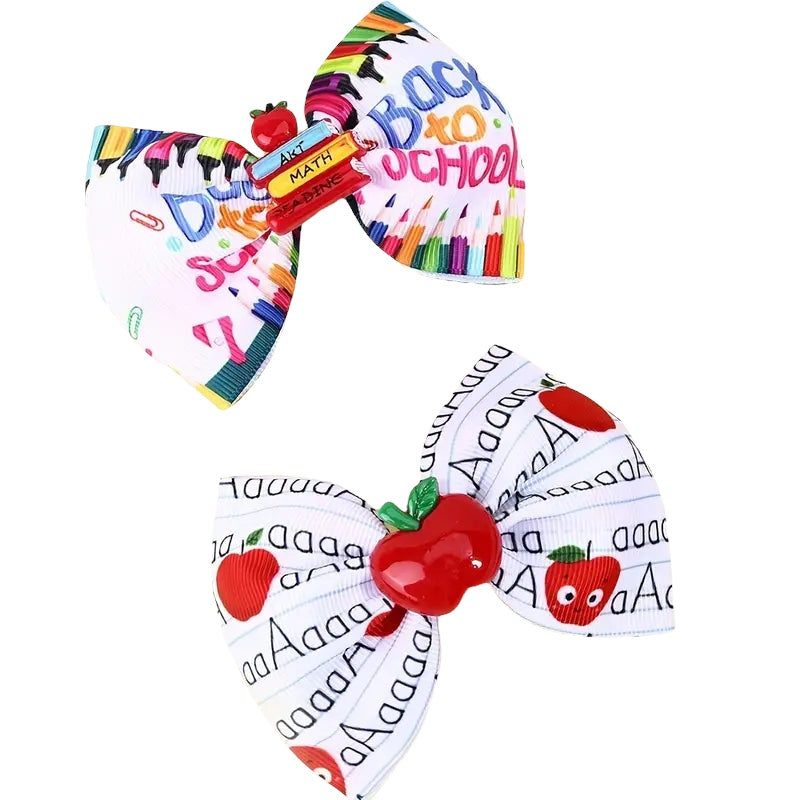 Back To School HairBow Set