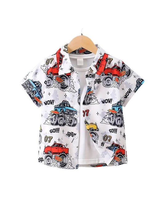 Monster Truck Button Down Shirt