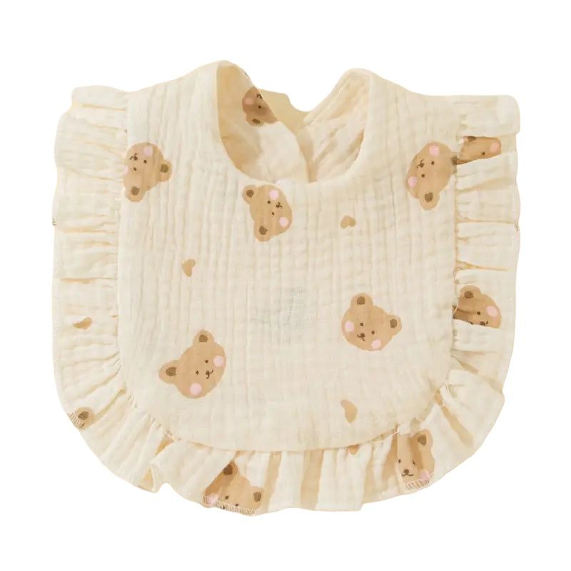 Cotton Baby Bib bear