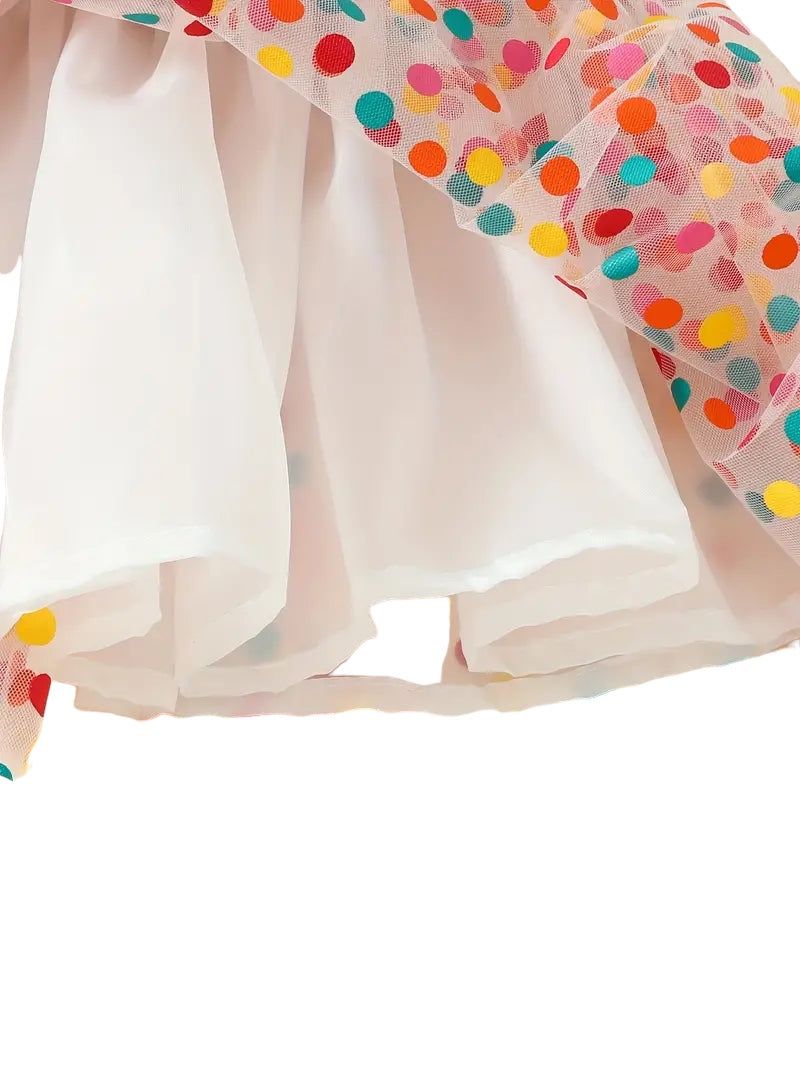 Polka Dot Mesh Tutu Skirt 