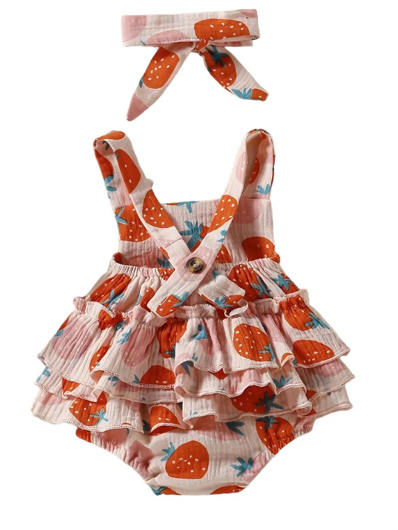Strawberry Soft Muslin Bubble back
