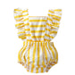 Yellow Striped Romper