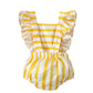 Yellow Striped Romper