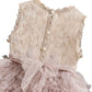 muted pink tulle dress