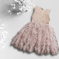 muted pink tulle dress