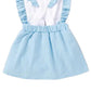 Blue Alice of Wonderland Romper with Skirt back