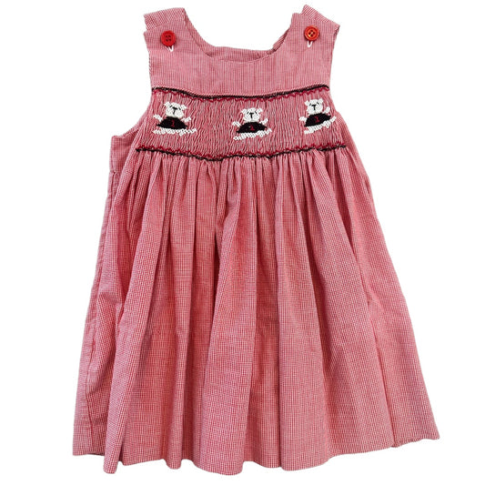 Georgia smocked bib dress