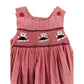Georgia smocked bib dress