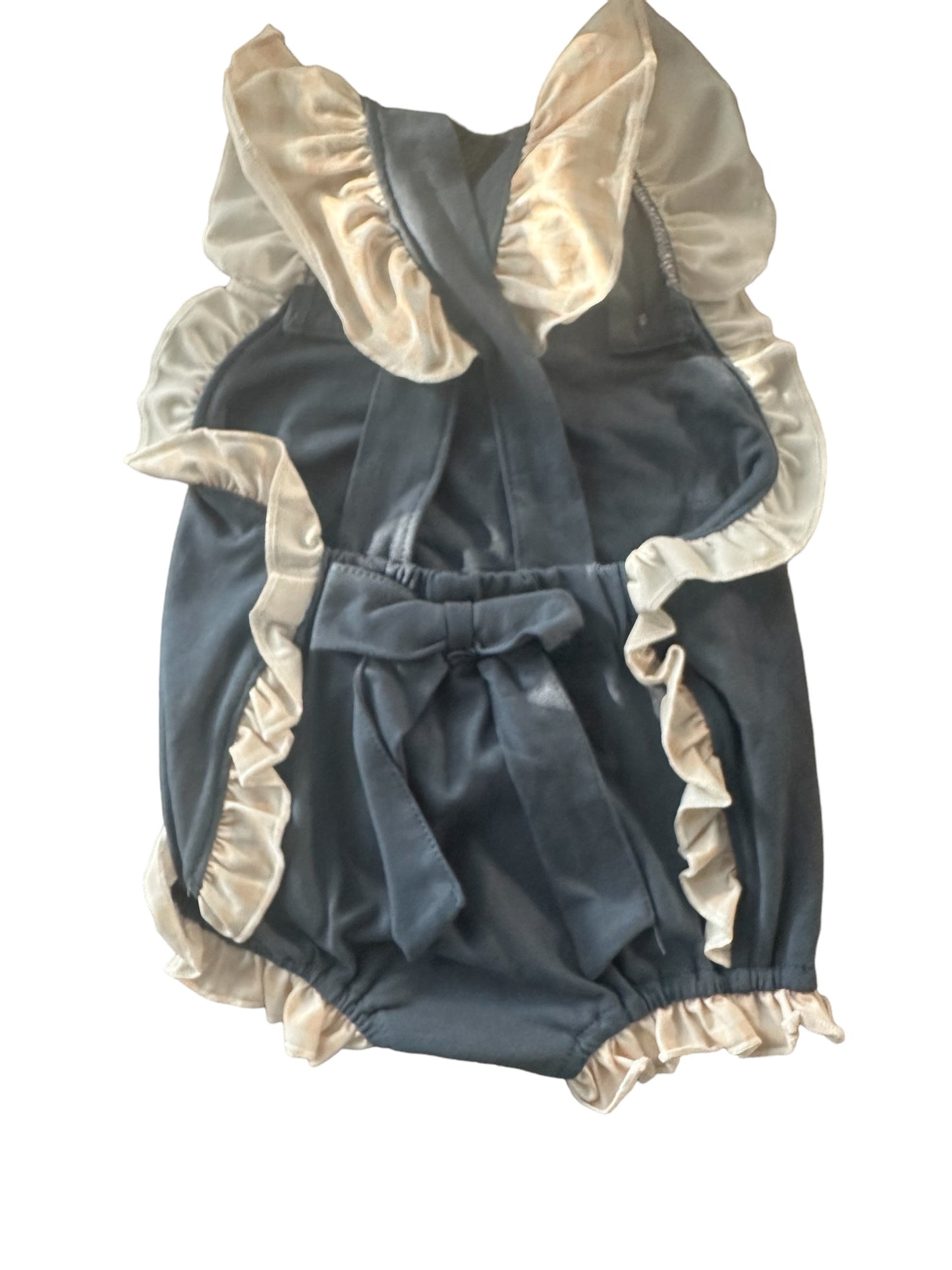 Baseball Bubble with Ruffles and Bow