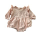 Pink rufflebutt Long Sleeve Onesie bubble